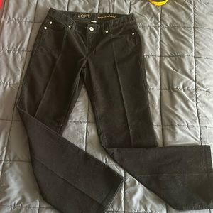 LOFT Original Boot Corduroy Black Pants